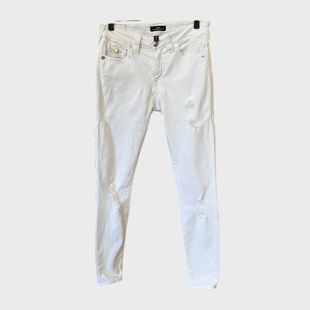True Religion Halle Mid rise super skinny Jeans.